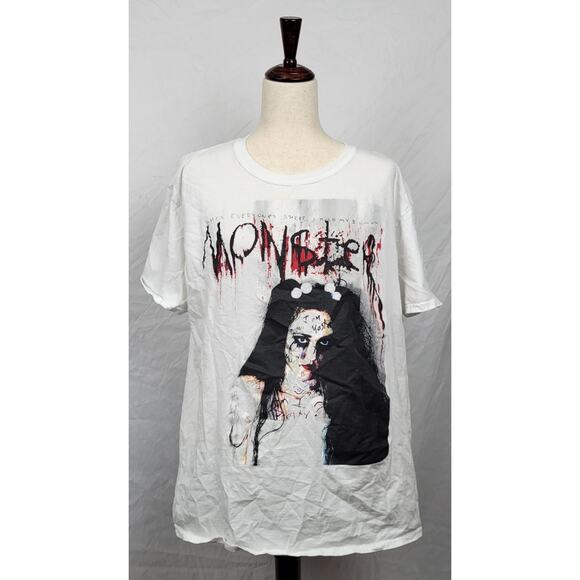 One-Eyed Doll White Graphic Tee - Picture 1 of 4
